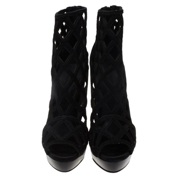 Burberry Edenside Cage Wedge Ankle Boot (SZ 37.5) - Picture 5 of 5